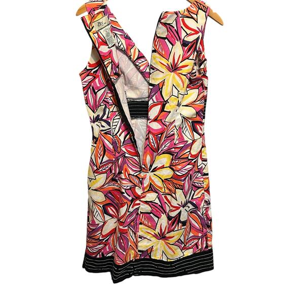 Y2K DBY Ltd Women‎ Sheath Dress 10 Retro Vibrant Whimsical Floral High Waist - Picture 6 of 11